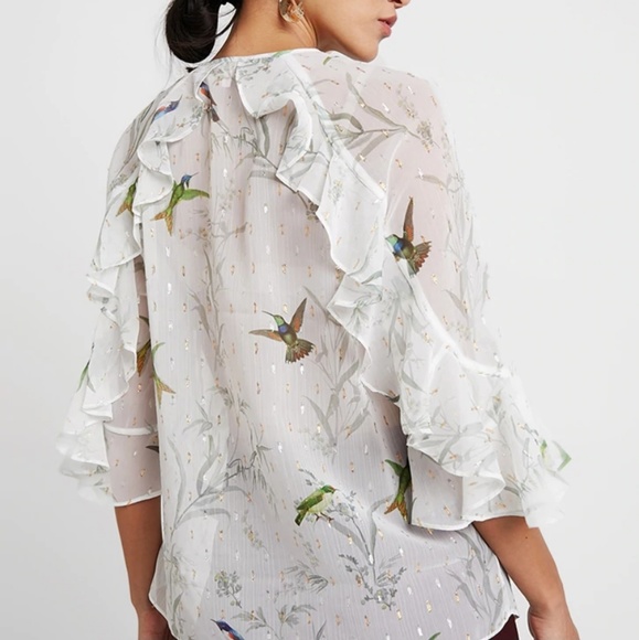 SOLD NWT TED BAKER LASSII FORTUNE BLOUSE - Picture 4 of 8